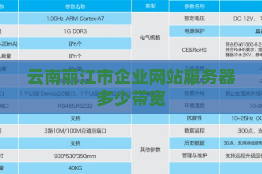 云南丽江市企业网站服务器多少带宽